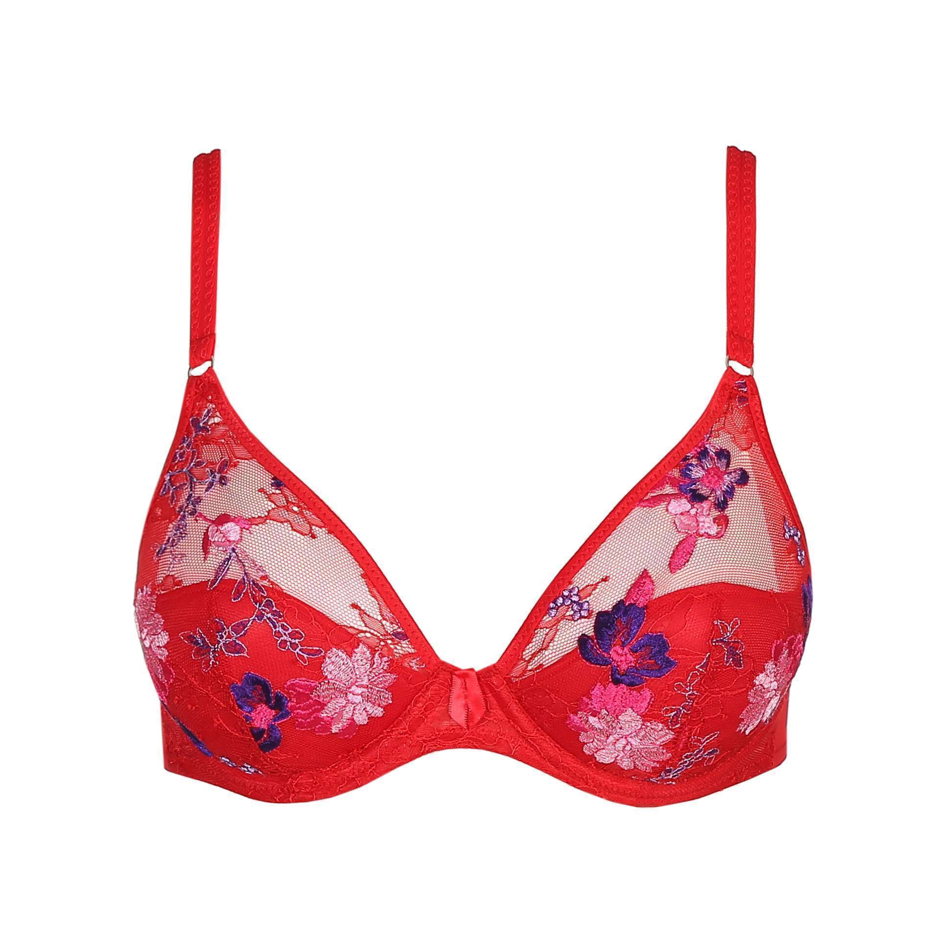 JUDITH Rood balconnet mousse met naad