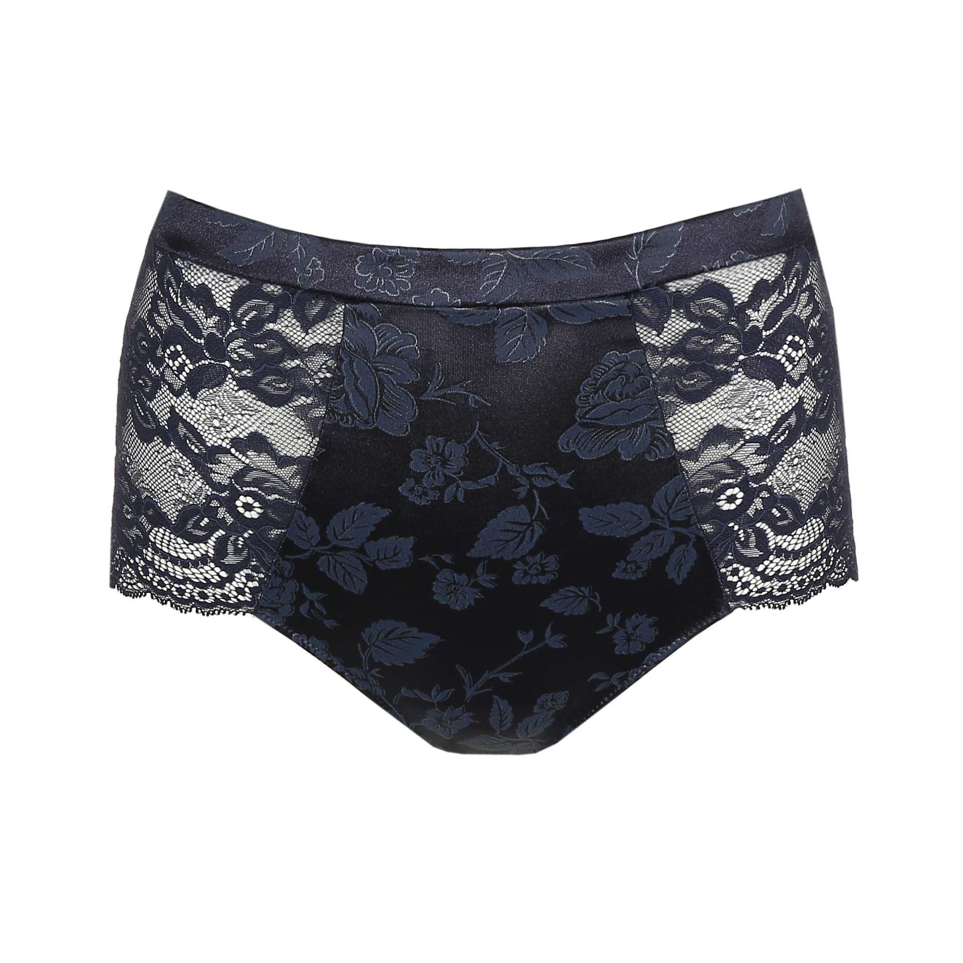SYLVIA velvet blue tailleslip