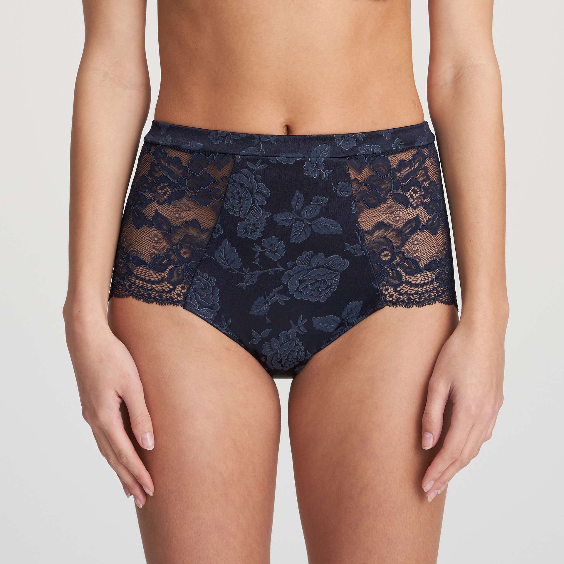 SYLVIA velvet blue tailleslip