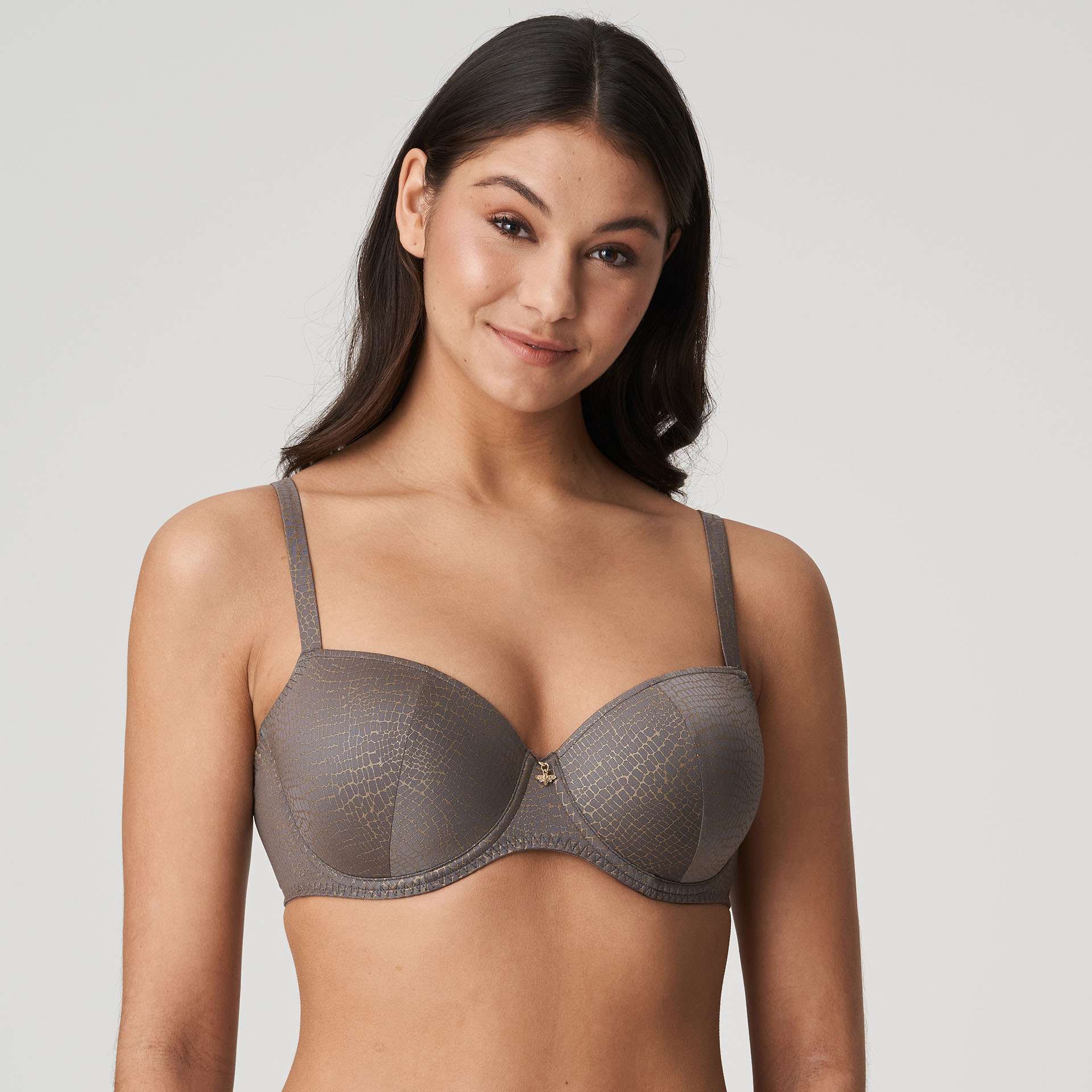 PICCADILLY Kitten grey balconnet bh met mousse cups