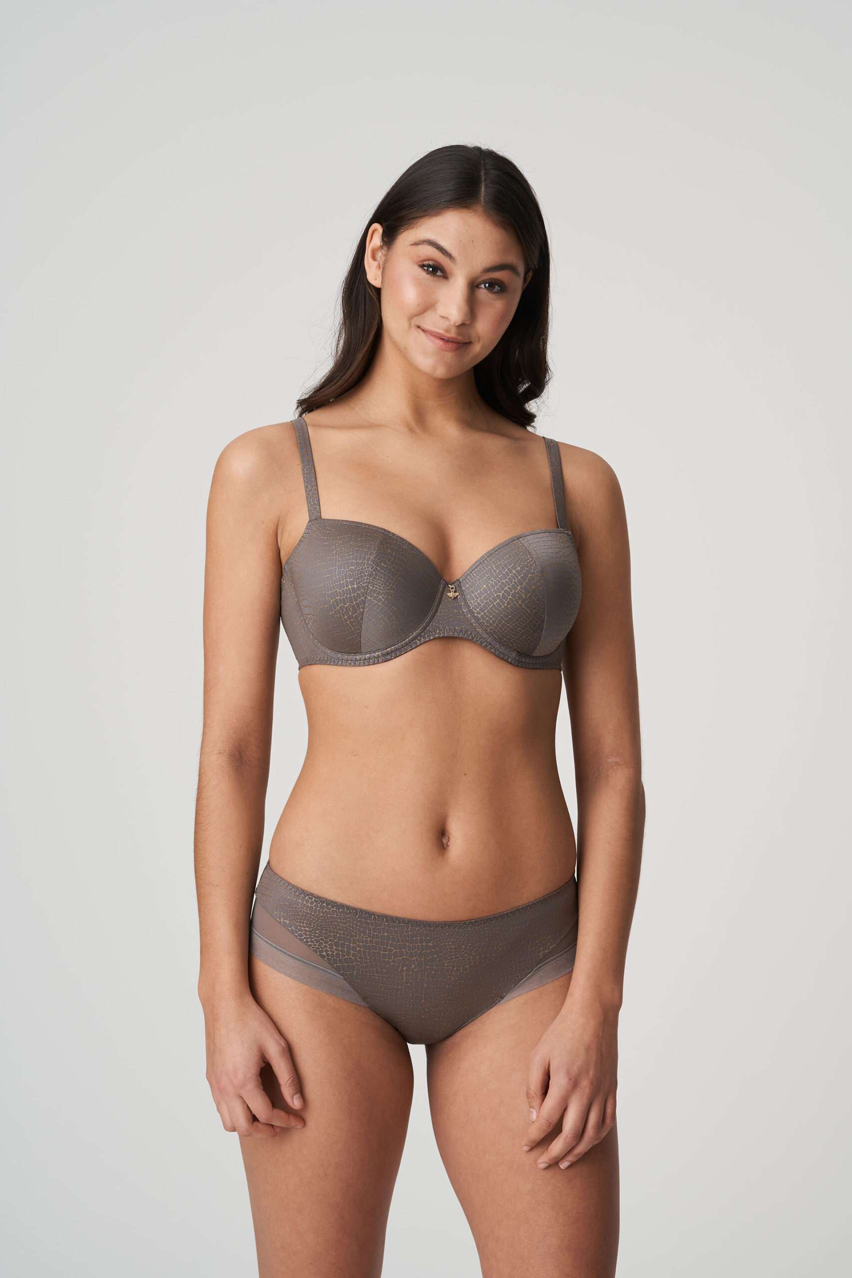 PICCADILLY Kitten grey balconnet bh met mousse cups