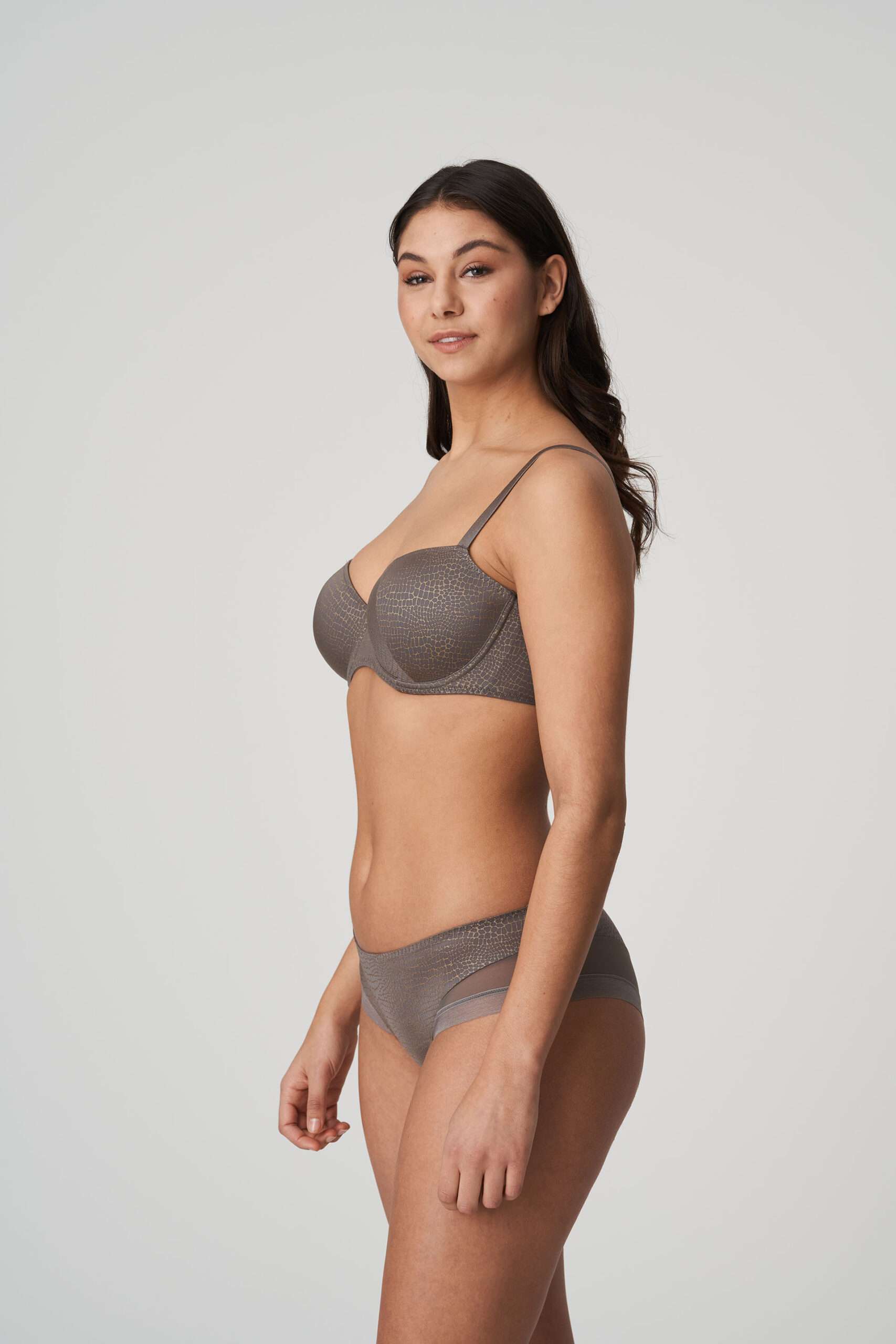 PICCADILLY Kitten grey balconnet bh met mousse cups