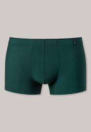 Heren boxershort donkerblauw/groene strepen