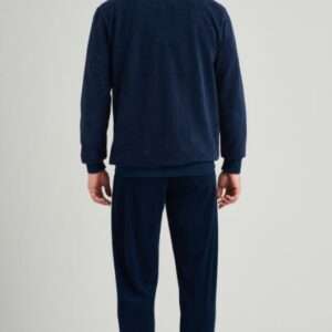 Heren pyjama donkerblauw