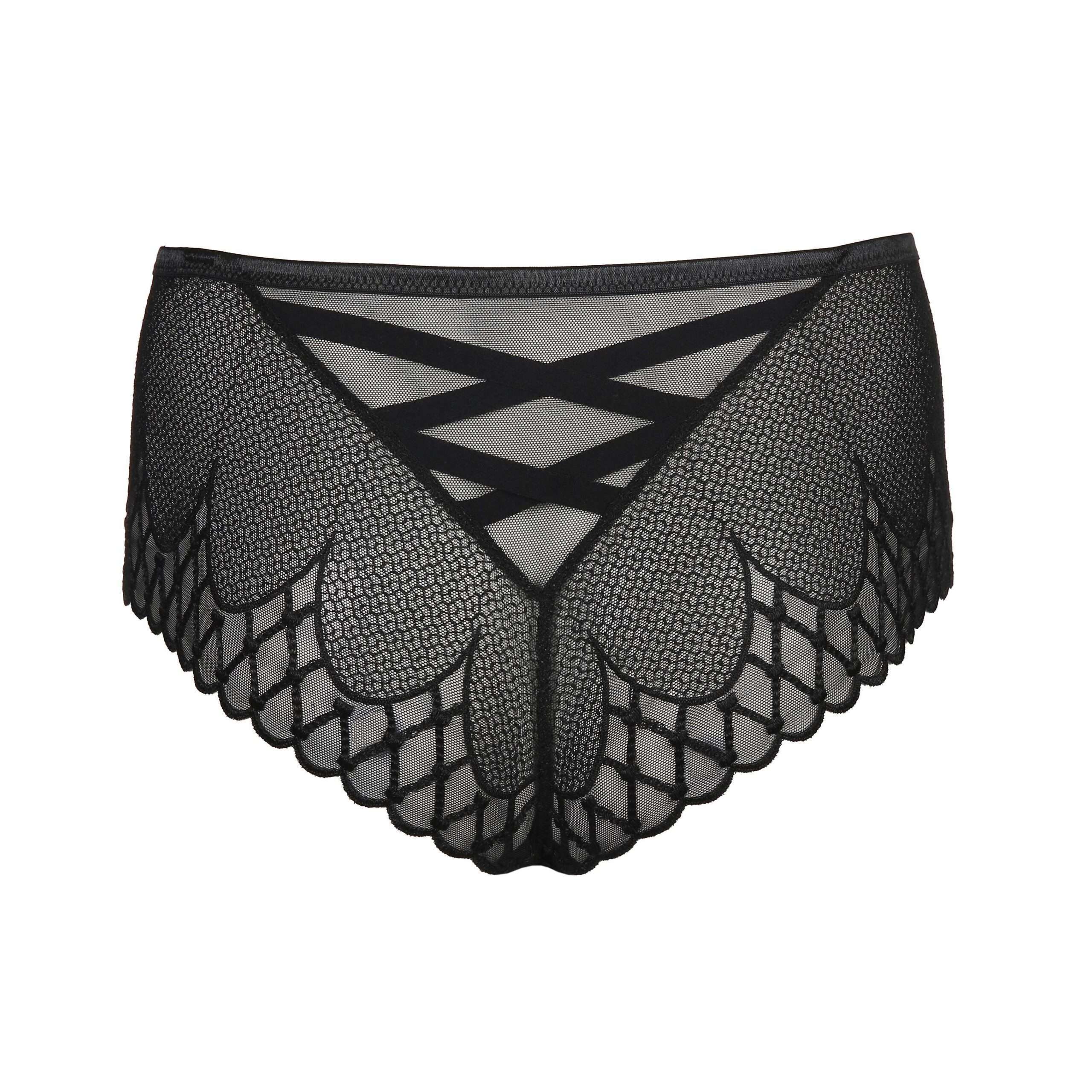 VYA zwart luxe string
