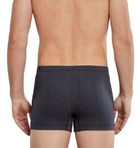 boxershort donkerblauw/bruine stipjes