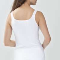Dames hemd brede schouderbandjes wit