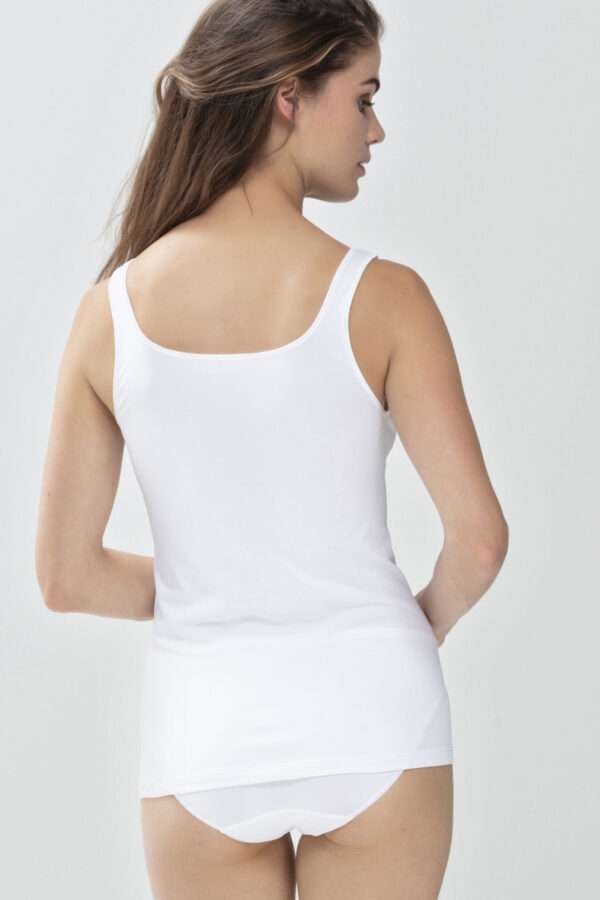 Dames hemd brede schouderbandjes wit