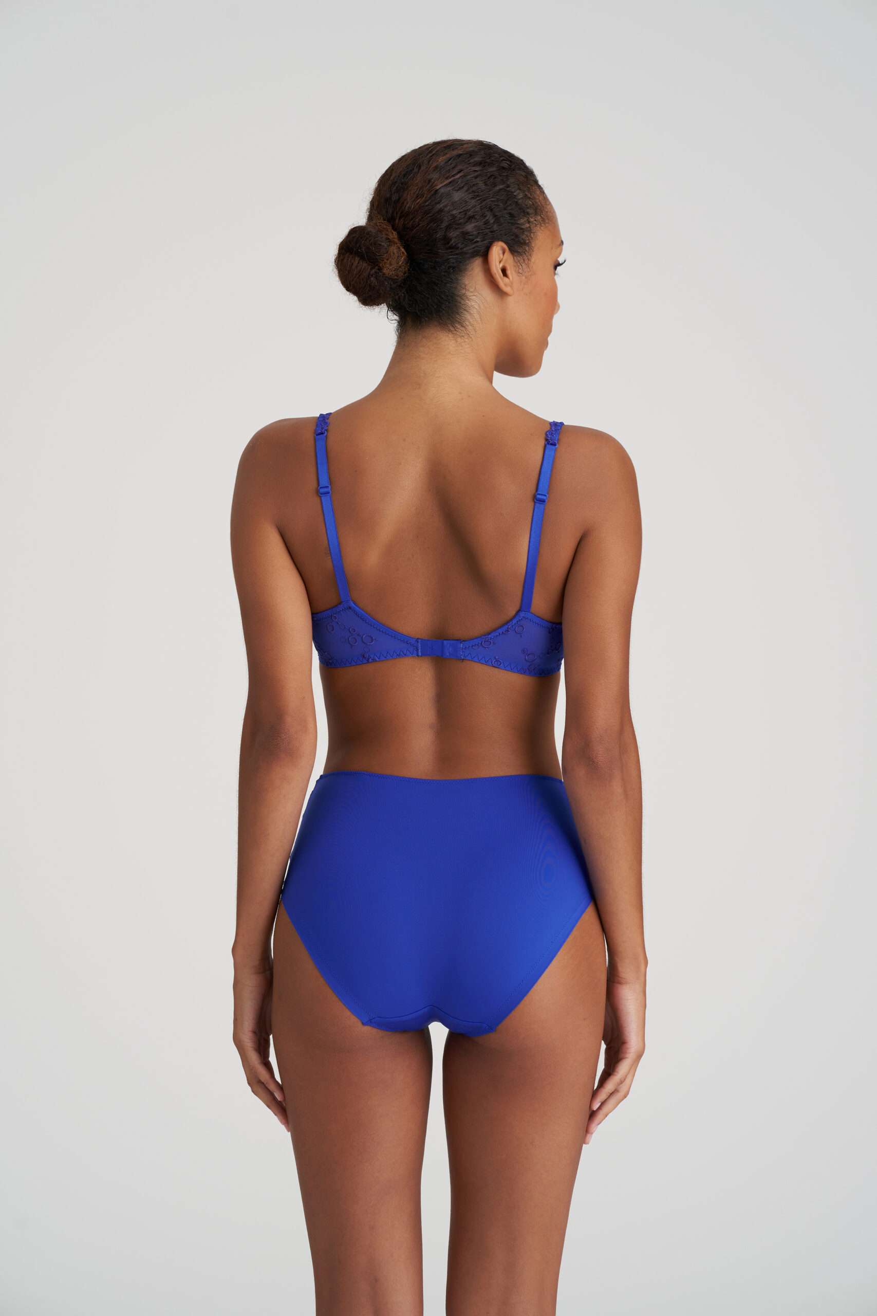 NELLIE Electric Blue plunge bh halve mousse cups NELLIE Electric Blue plunge bh halve mousse cups