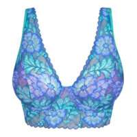 MORRO BAY Mermaid Blue plunge bh halve mousse cups