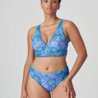 MORRO BAY Mermaid Blue plunge bh halve mousse cups