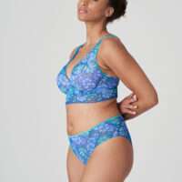 MORRO BAY Mermaid Blue plunge bh halve mousse cups