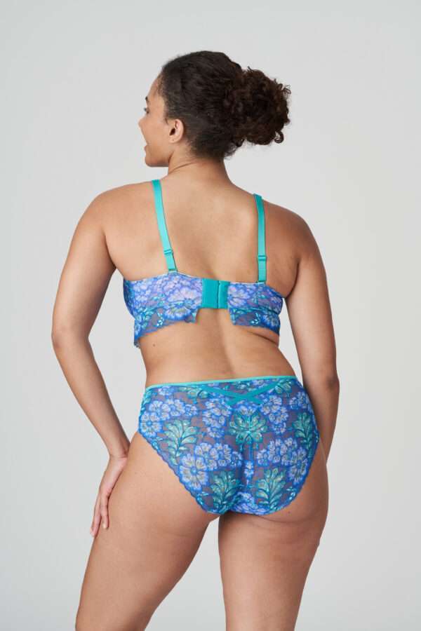 MORRO BAY Mermaid Blue plunge bh halve mousse cups