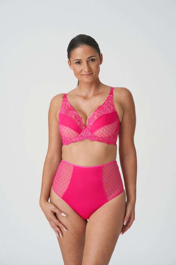 DISAH Electric Pink plunge bh halve mousse cups
