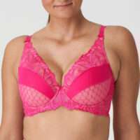DISAH Electric Pink plunge bh halve mousse cups