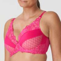 DISAH Electric Pink plunge bh halve mousse cups
