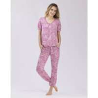 Pyjama cassis (broek 7/8)