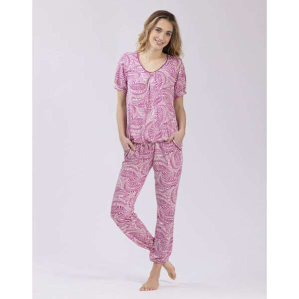 Pyjama cassis (broek 7/8)