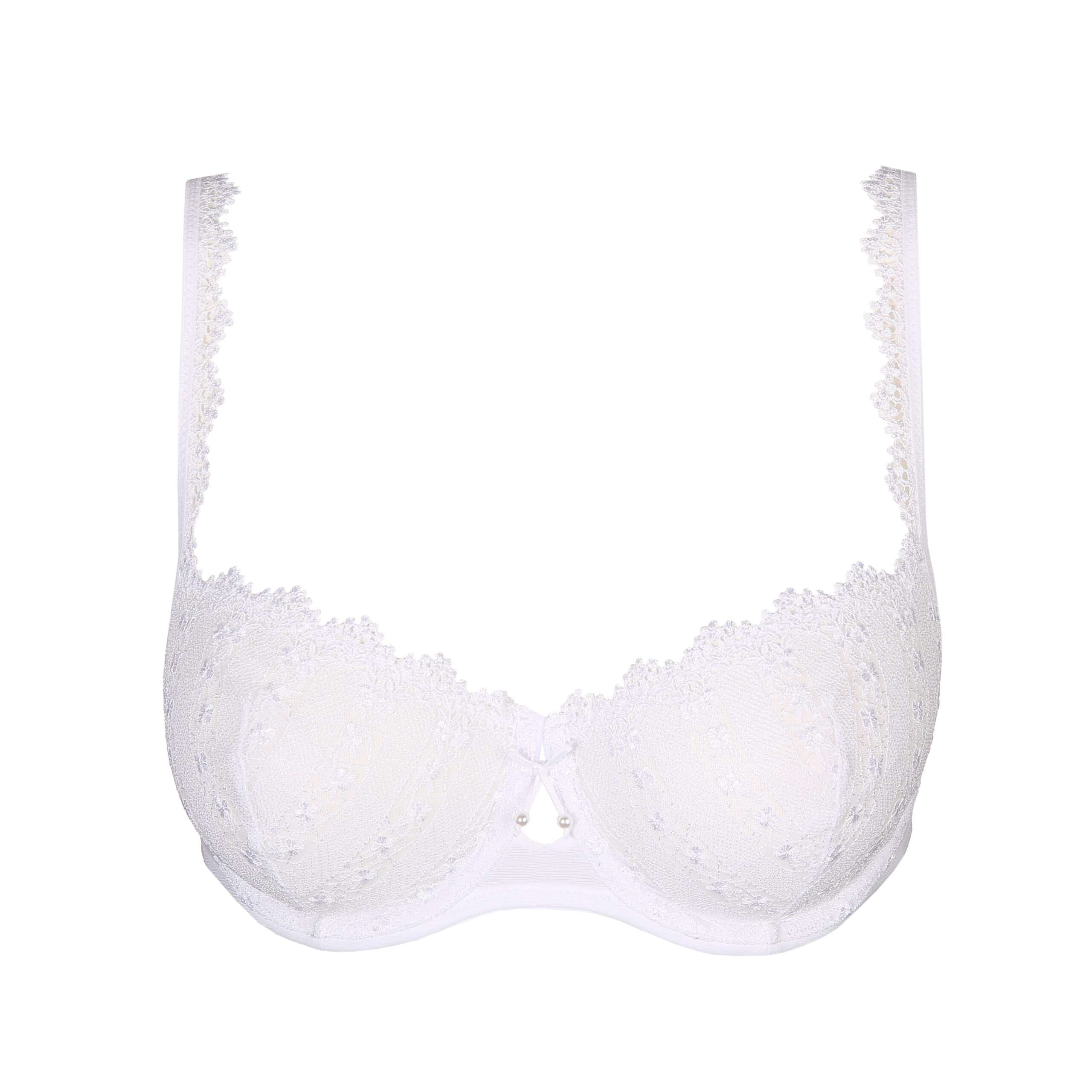 CHRISTY Wit balconette bh verticale naad