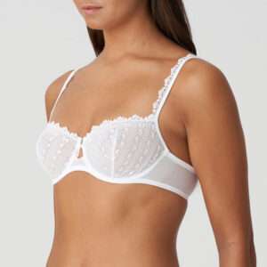 CHRISTY Wit balconette bh verticale naad