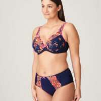 DEVDAHA velvet blue plunge bh halve mousse cups