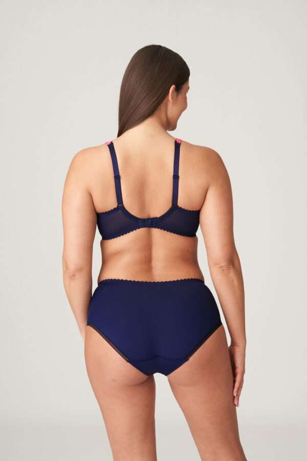 DEVDAHA velvet blue plunge bh halve mousse cups