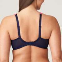 DEVDAHA velvet blue plunge bh halve mousse cups