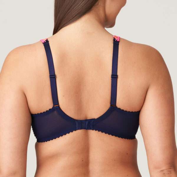 DEVDAHA velvet blue plunge bh halve mousse cups