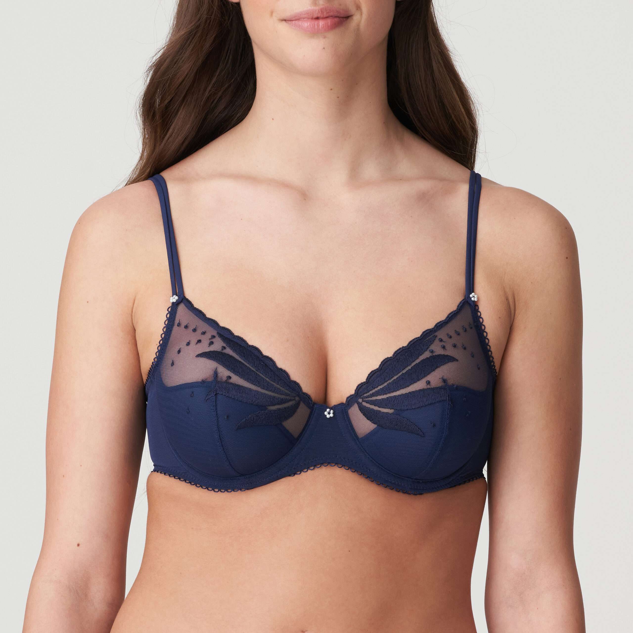 ETOILE saffier blauw plunge bh halve mousse cups ETOILE saffier blauw plunge bh halve mousse cups