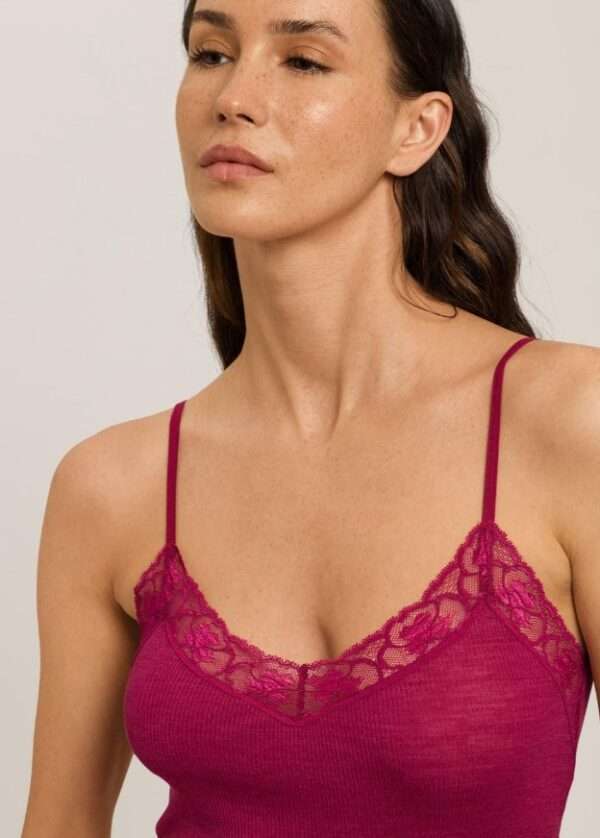 Reeks Woolen Lace spaghettitop (70% merinowol)