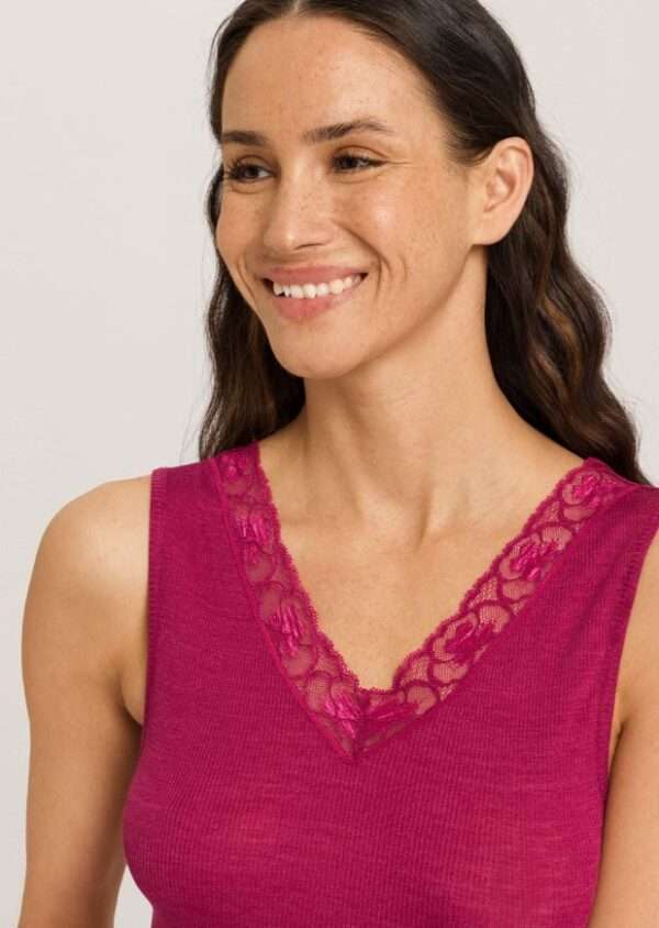 Reeks Woolen Lace tanktop (70% merinowol)