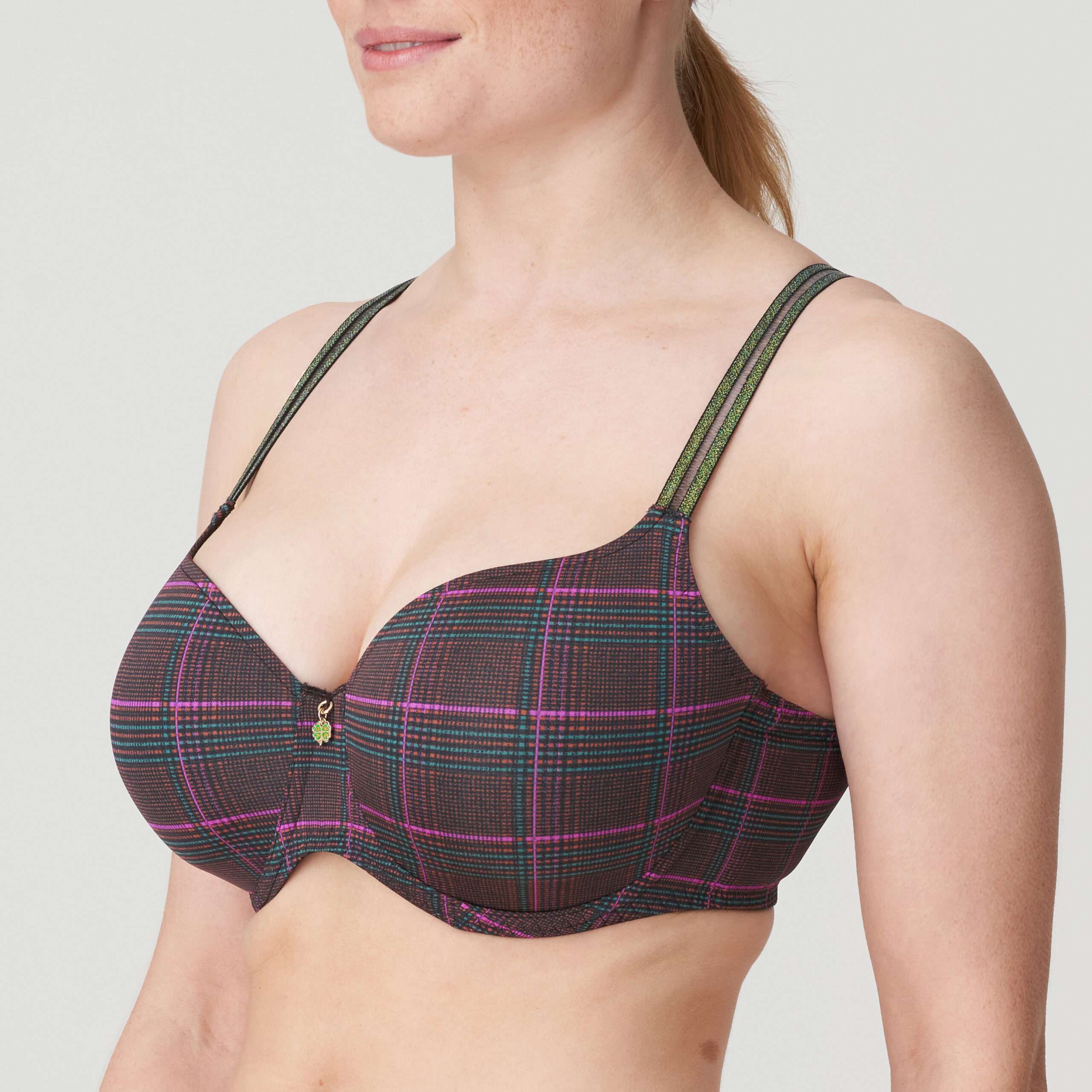 PRINCES BAY Italian Check voorgevormde bh - hartvorm