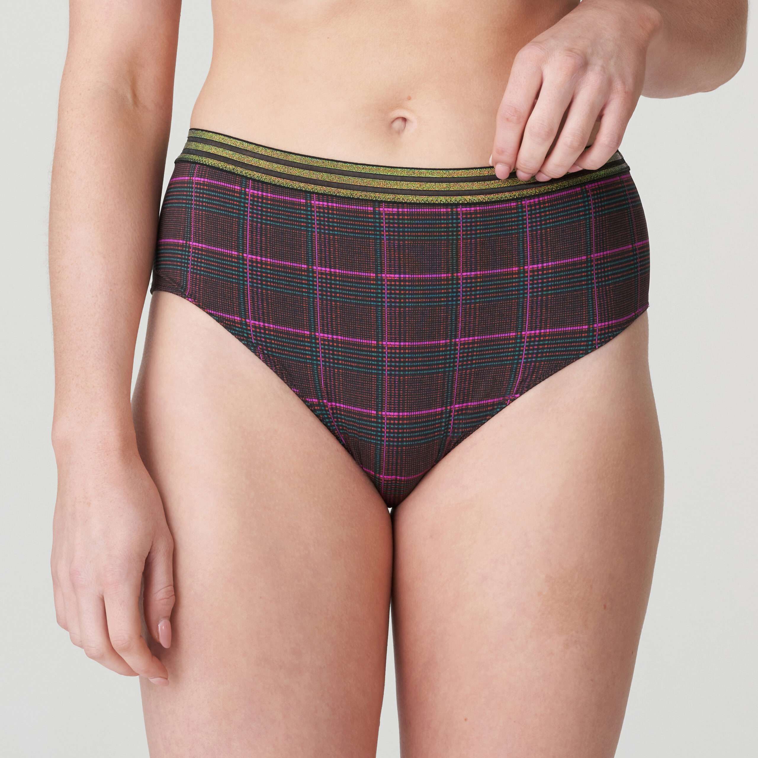 PRINCES BAY Italian Check tailleslip PRINCES BAY Italian Check tailleslip