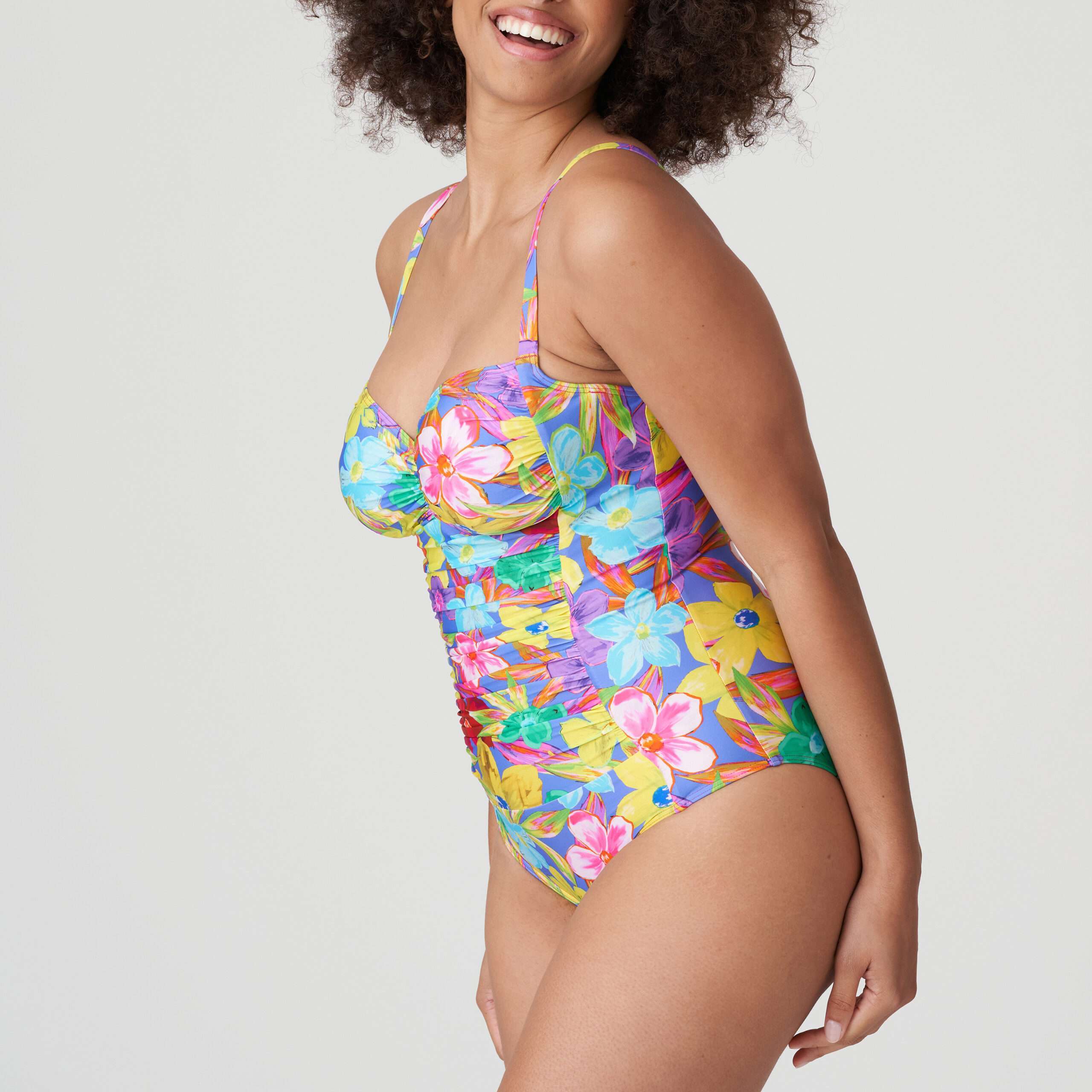 SAZAN Blue Bloom corrigerend badpak volle cup SAZAN Blue Bloom corrigerend badpak volle cup