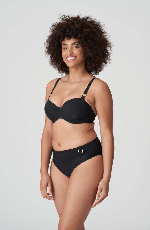 SAHARA Zwart voorgevormde balconette bikini