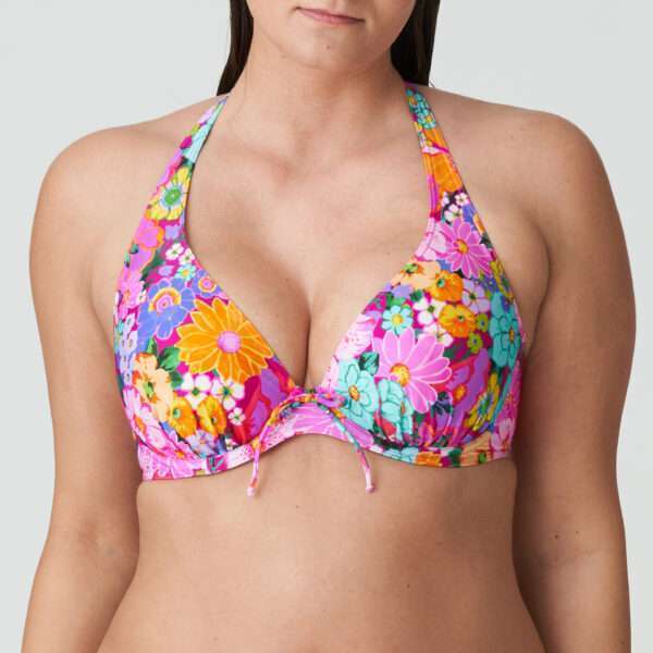 NAJAC Floral Explosion plunge bikini halve mousse cup