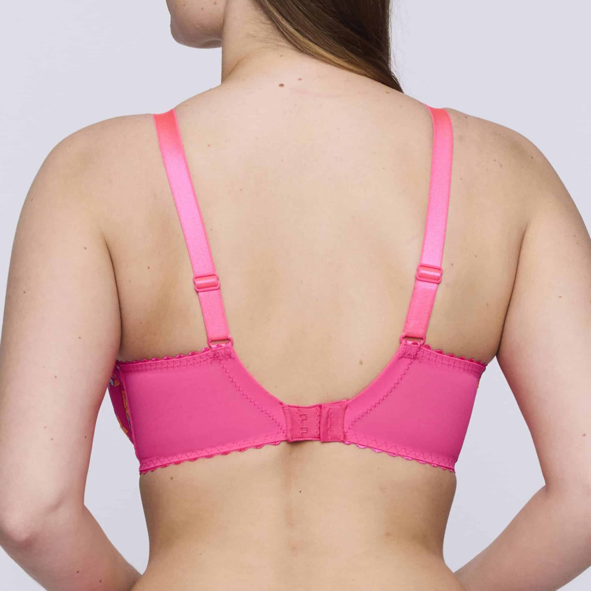CALA LUNA Blogger Pink plunge bh halve mousse cups CALA LUNA Blogger Pink plunge bh halve mousse cups