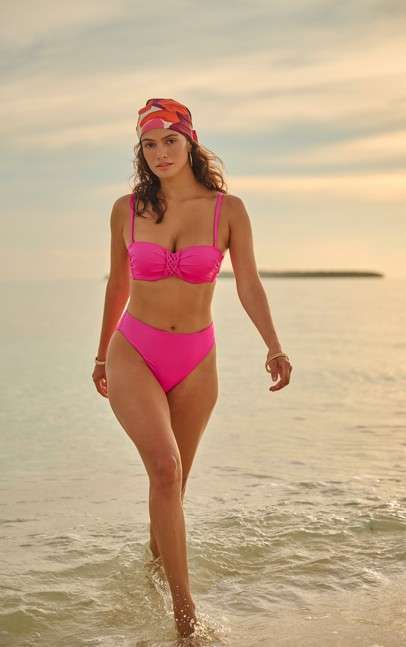 Bikini framboise (balconette model)