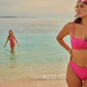 Bikini framboise (balconette model)