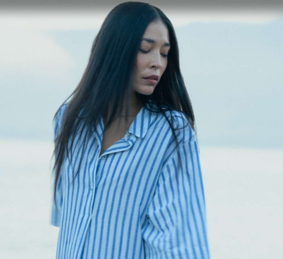 Zomerkleedje Blue Stripes (kort model)