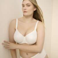 SATIN natuur naadloze beugelbh