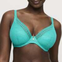 PALERMO Sunny Teal plunge bh halve mousse cups