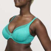 PALERMO Sunny Teal plunge bh halve mousse cups