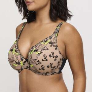 MANALI Wild Bloom plunge bh halve mousse cups