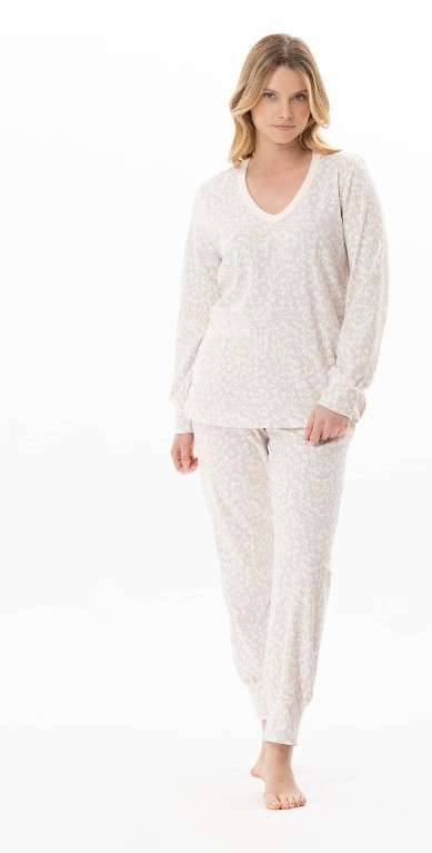 Pyjama grijs/beige