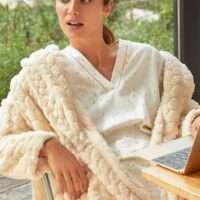 Pyjama ecru/goud