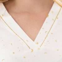 Pyjama ecru/goud
