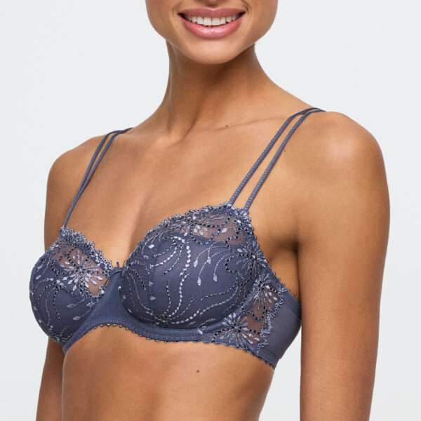 JANE blue shadow balconette halve mousse cups