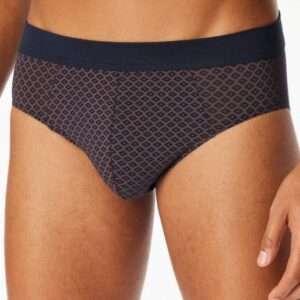 Herenslip blauw/bruin