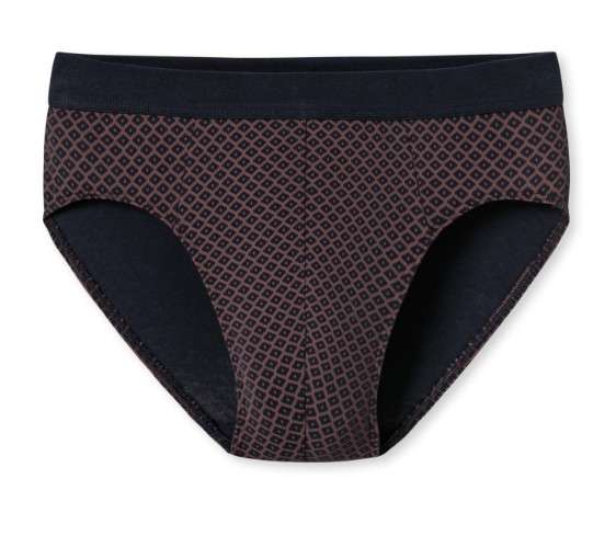 Herenslip blauw/bruin